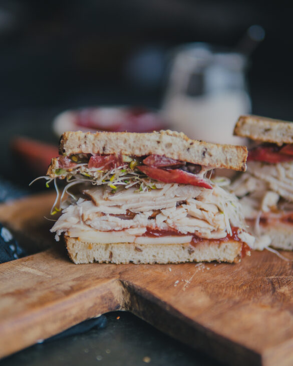 Turkey Cran Rye Sandwich - Feeding The Frasers